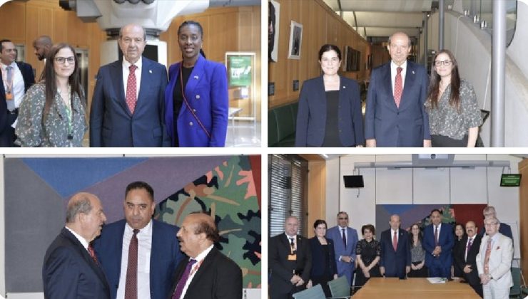 Cumhurbaşkanı Tatar, İngiltere Parlamentosu KKTC Dostluk Grubu ile bir araya geldi