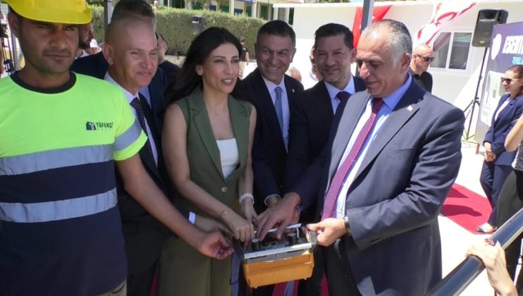 Esentepe İlkokulu’nun yeni okul binasının temeli düzenlenen törenle atıldı