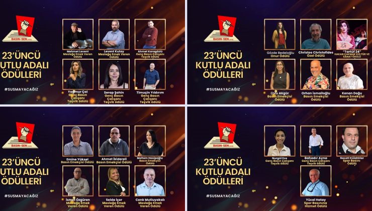 23. Kutlu Adalı Ödül Töreni perşembe günü yapılıyor