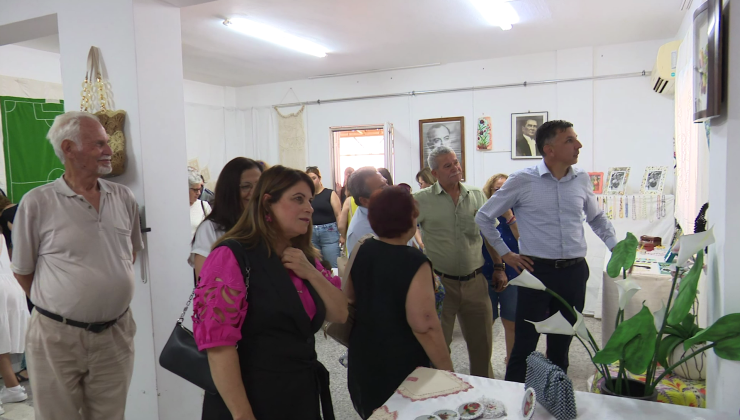 Gönyeli Fazıl Plümer Yaşam Boyu Eğitim Merkezi yıl sonu sergisi düzenlenen törenle açıldı