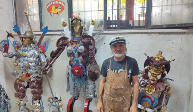 Hurda demirleri sanat eserine dönüştürüyor: ”Derdim satmak değil”