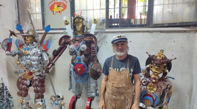 Hurda demirleri sanat eserine dönüştürüyor: ”Derdim satmak değil”