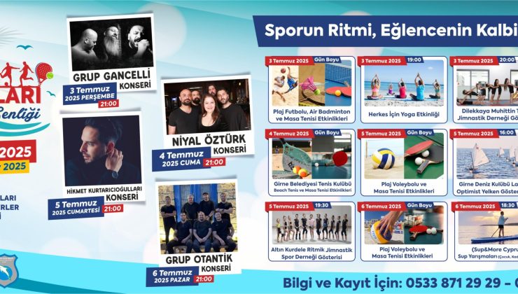Karaoğlanoğlu Spor Oyunları ve Deniz Şenliği yarın başlıyor