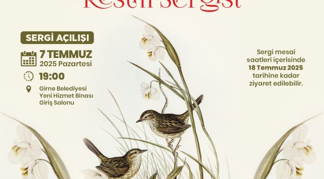 “Kıbrıs’taki Kuşlar” temalı resim sergisi pazartesi günü açılıyor