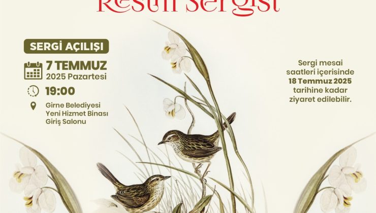 “Kıbrıs’taki Kuşlar” temalı resim sergisi pazartesi günü açılıyor