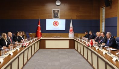 Meclis heyeti, TBMM Milli Savunma Komisyonu ile görüştü