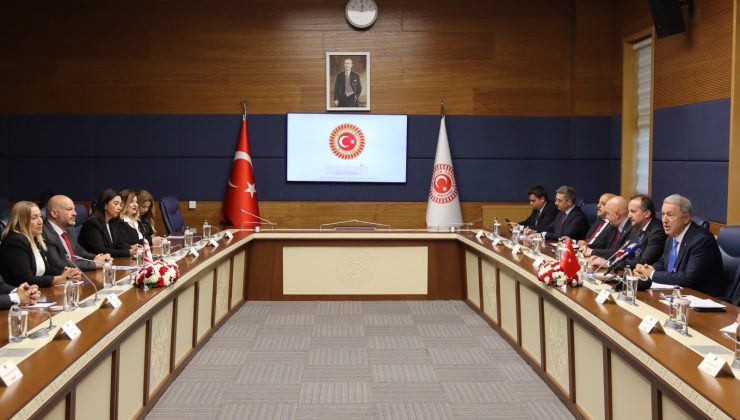 Meclis heyeti, TBMM Milli Savunma Komisyonu ile görüştü
