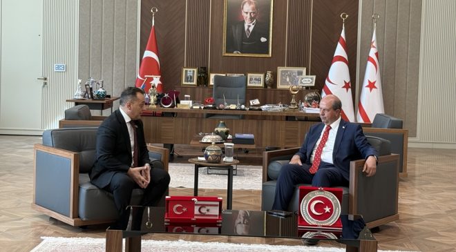 Cumhurbaşkanı Tatar, Azerbaycan heyetini kabul etti