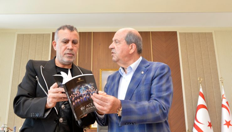 Cumhurbaşkanı Ersin Tatar, sanatçı Haluk Levent’i kabul etti