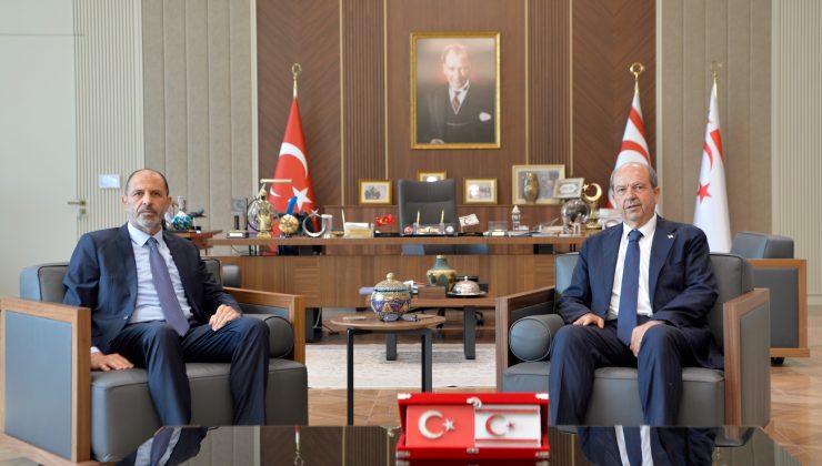 Cumhurbaşkanı Tatar, Özersay’ı kabul etti…Özersay: “New York’taki toplantıyla ilgili kendi tahmin ve önerilerimizi ilettik”