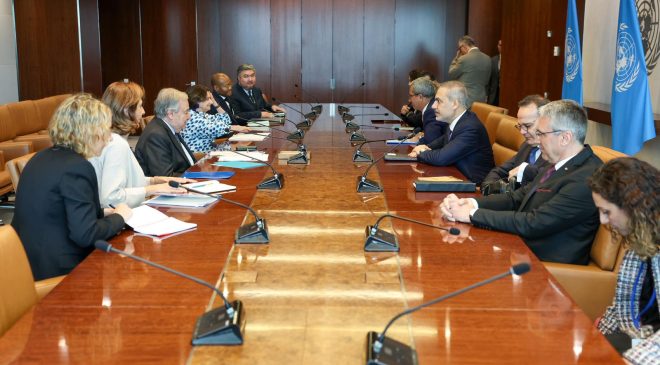 TC Dışişleri Bakanı Fidan, BM Genel Sekreteri Guterres ile görüştü
