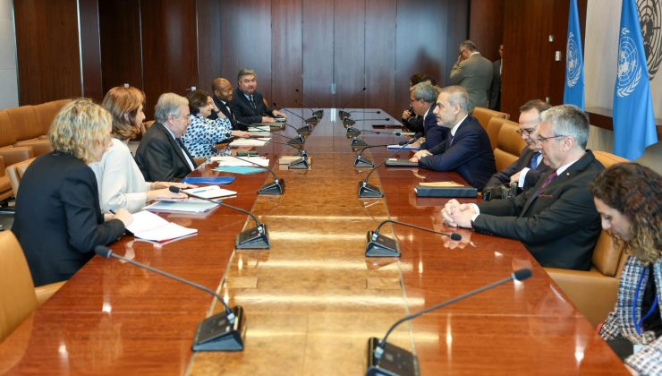 TC Dışişleri Bakanı Fidan, BM Genel Sekreteri Guterres ile görüştü