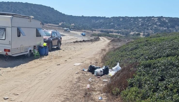 Çebi: Dipkarpaz Milli Parkı’ndaki karavanların yarattığı kirlilik büyüyor