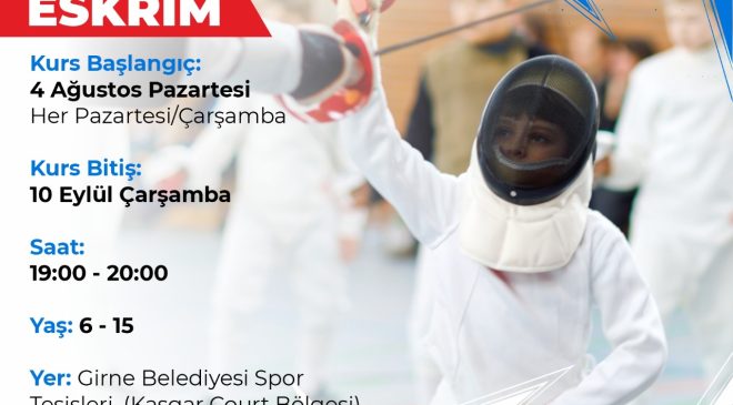 Girne Belediyesi “Yaz Sezonu Spor Kursları” devam ediyor