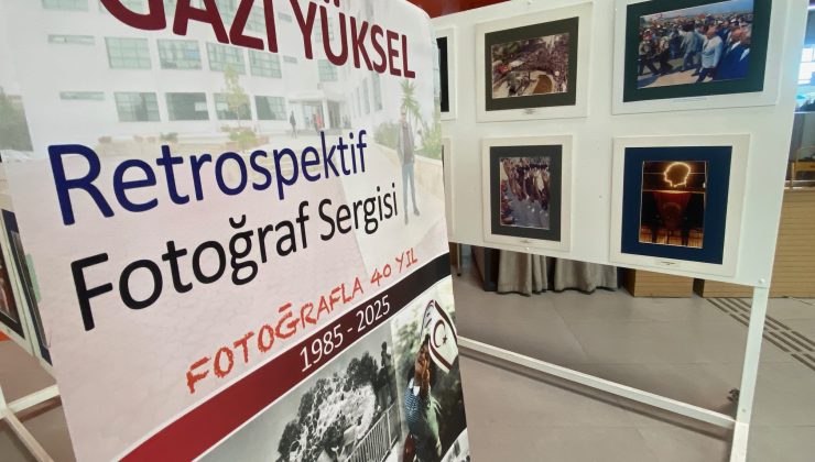 Gazi Yüksel’in retrospektif sergisi Ercan Havalimanı’nda açıldı