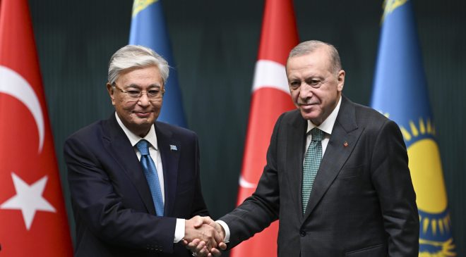 Erdoğan, Tokayev ile basın toplantısı düzenledi : “Kıbrıs Türklerinin eşit ve özden gelen haklarına saygı duyulmasını özellikle istişare ettik”