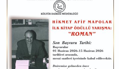 Hikmet Afif Mapolar İlk Kitap Ödüllü Yarışma başvuruları 1-15 Haziran 2026 tarihleri arasında kabul edilecek