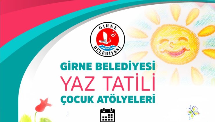 Girne Belediyesi, temmuz ayı boyunca çocuklara yönelik ücretsiz atölye çalışmaları düzenliyor