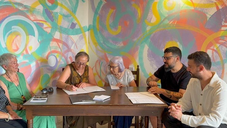 Arkhe Lefkoşa ile Kıbrıs Kâğıt Sanatçıları Derneği arasında Bienal Lefkoşa için iş birliği protokolü