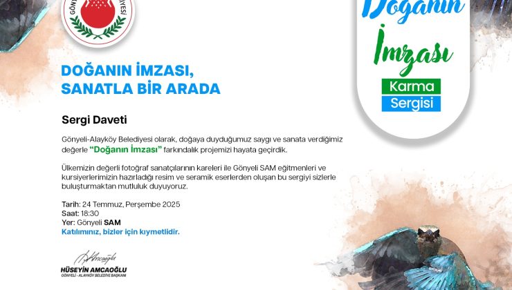 “Doğanın İmzası, Sanatla Bir Arada” karma sergisi yarın açılıyor