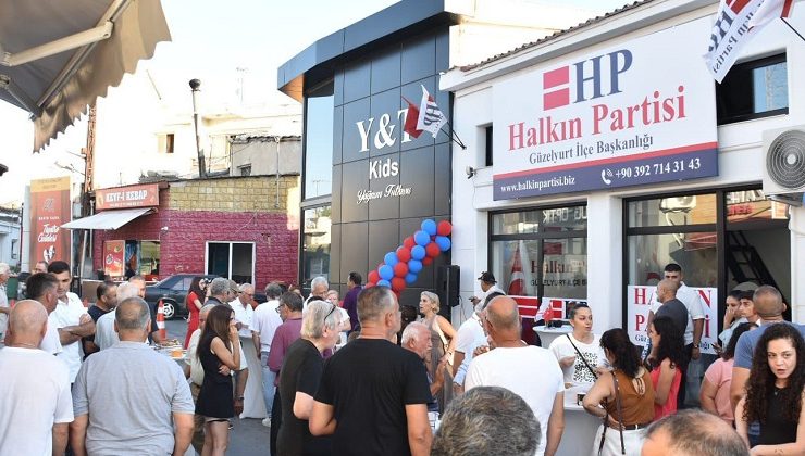 Halkın Partisi Güzelyurt yeni ilçe binası açıldı