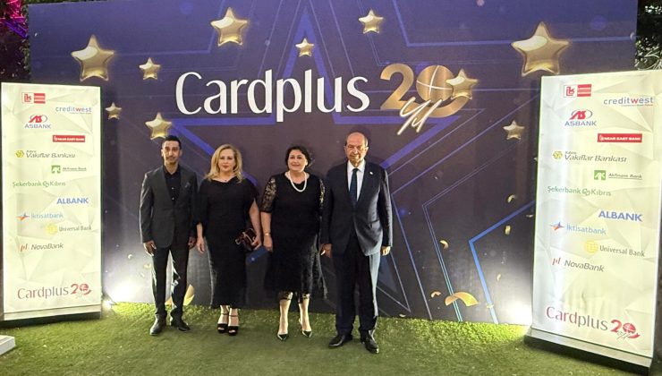 Cumhurbaşkanı Ersin Tatar ve eşi Sibel Tatar, Card Plus’ın 20. kuruluş yıldönümü etkinliğine katıldı
