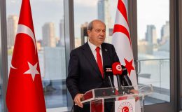 Cumhurbaşkanı Ersin Tatar, BM Merkezi’nde ve Türkevi’nde basın toplantısı düzenledi