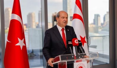 Cumhurbaşkanı Ersin Tatar, BM Merkezi’nde ve Türkevi’nde basın toplantısı düzenledi:“New York’ta altı yeni iş birliği önerisi sunduk, dört girişim için çalışmalara başlayacağız”