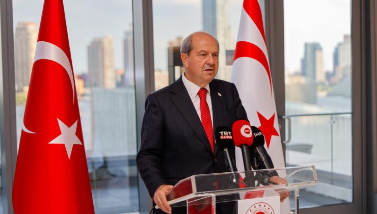 Cumhurbaşkanı Ersin Tatar, BM Merkezi’nde ve Türkevi’nde basın toplantısı düzenledi