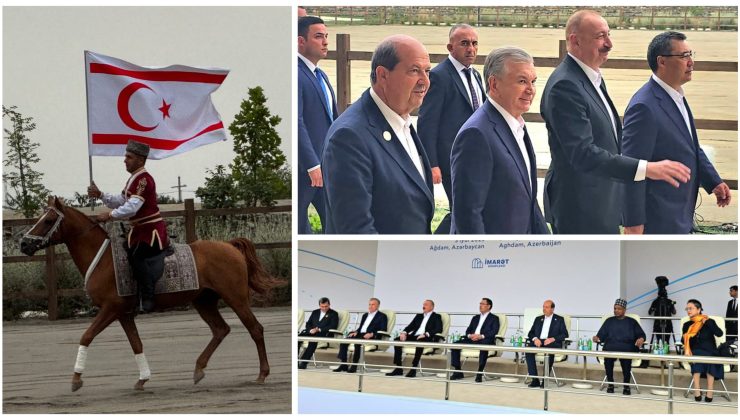 Cumhurbaşkanı Tatar, Azerbaycan Cumhurbaşkanı Aliyev’in özel konuğu olarak Atların Zafer Gösterisini izledi