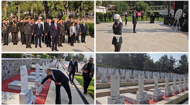 “15 Temmuz Demokrasi ve Milli Birlik Günü” anma etkinlikleri kapsamında Boğaz Şehitliği’nde tören düzenlendi