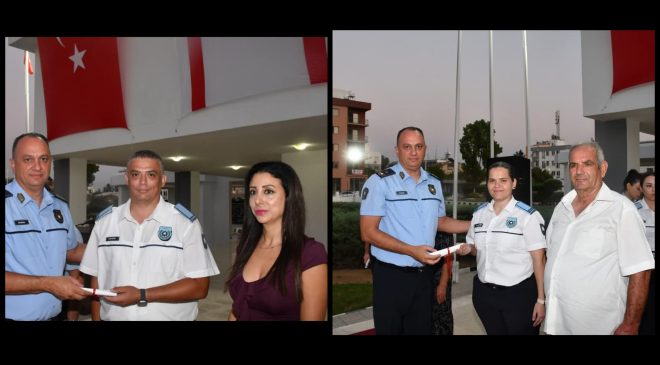 Terfi eden 33 sivil hizmet görevlisine rütbeleri takıldı