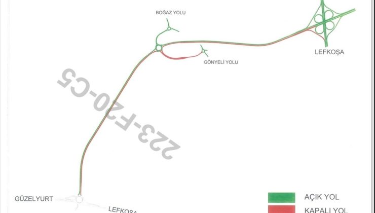 Köprülü ile Alayköy Kavşakları arasında çalışma; Yolun bir kısmı 18.00’den itibaren trafiğe kapatılacak
