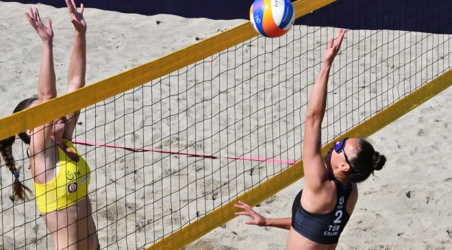 Merve ilk maçını aldı. 2025 Bioderma Pro Beach Tour Sinop Etabı başladı