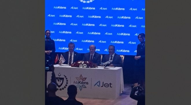 Ulaşımda çözüm odaklı, bilet ücretlerinin düşürülmesine yönelik Ada Kıbrıs Projesi kapsamında Türk Hava Yolları ve A Jet ile anlaşma yapıldı
