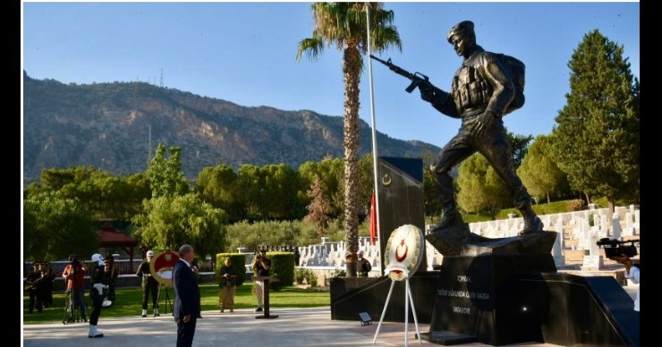 Boğaz Şehitliği’nde tören düzenlendi….Tatar:Emanetiniz asla çiğnenmeyecek, sonsuza dek yaşatılacaktır