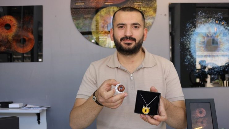 Çektiği iris fotoğraflarını takı ve tabloya dönüştürüyor: ”İlk uygulayan kişi benim”