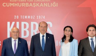 Cumhurbaşkanı Tatar, Yeni Azerbaycan Partisi heyetini kabul etti