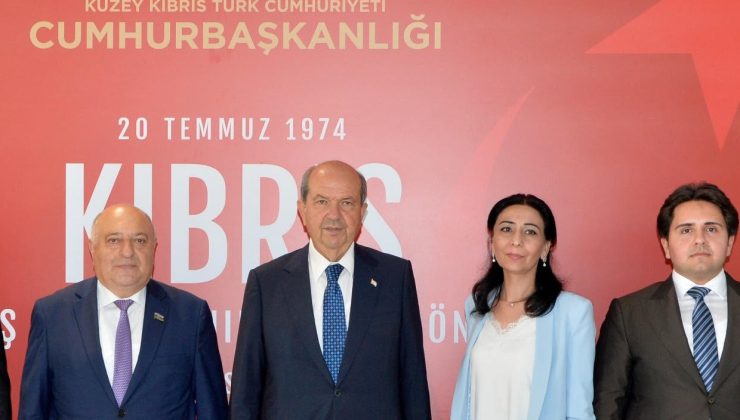 Cumhurbaşkanı Tatar, Yeni Azerbaycan Partisi heyetini kabul etti