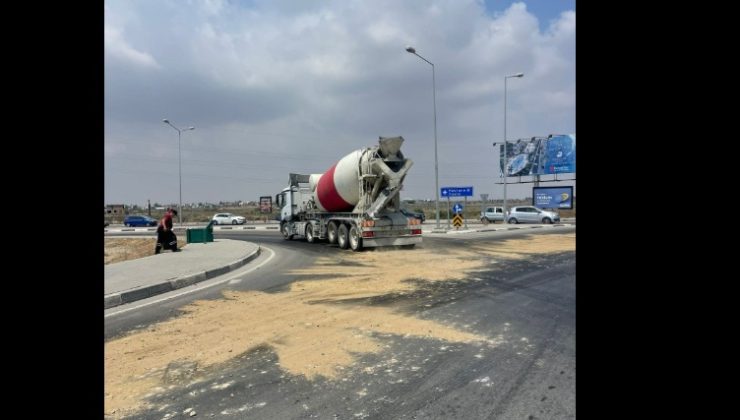 Sürücülere uyarı! Gazimağusa-İskele anayoluna yağ döküldü