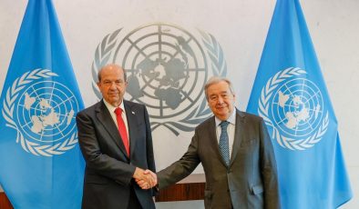 Cumhurbaşkanı Ersin Tatar, BM Genel Sekreteri Antonio Guterres ile görüştü
