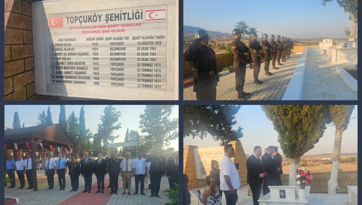 Topçuköy Şehitleri anıldı