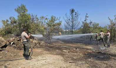 Girne’de korkutan yangın