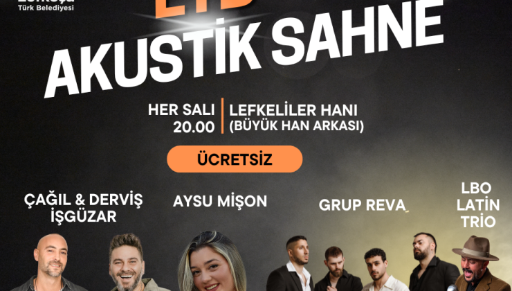 LTB Akustik Sahne konserleri ağustos boyunca Lefkeliler Hanı’nda
