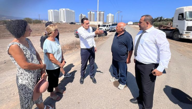 Oğuz, Gaziveren Sahil Yolu’yla ilgili çalışmaları inceledi