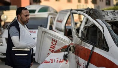 İsrail, Gazze’de Han Yunus kentindeki Filistin Kızılay’ı karargahını bombaladı