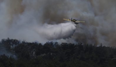 Çanakkale’de çıkan orman yangınına müdahale ediliyor