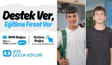 SOS Çocuk Köyü Derneği, eğitime destek amacıyla bağış kampanyası düzenledi