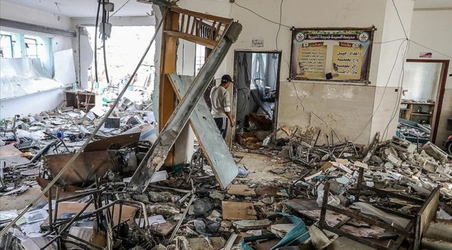 Soykırımcı İsrail’in Gazze’yi hedef alan saldırılarında 19 bine yakın öğrenci ve eğitimci hayatını kaybetti