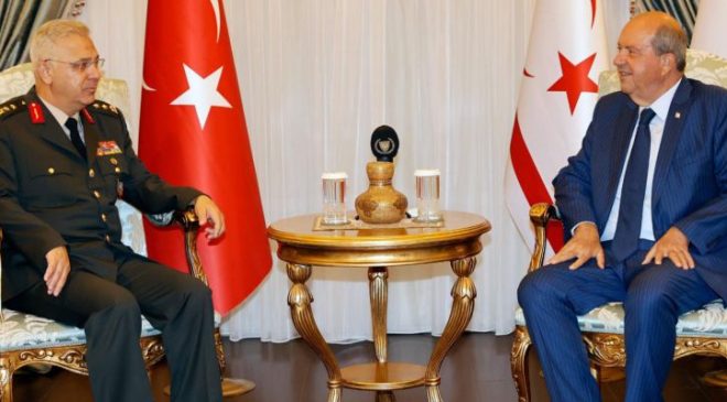 Cumhurbaşkanı Tatar, Kıbrıs Türk Barış Kuvvetleri Komutanı Korgeneral Sebahattin Kılınç’ı telefonla arayarak tebrik etti